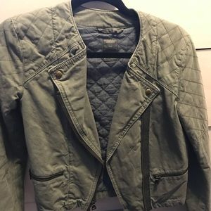 Army green Moto jacket